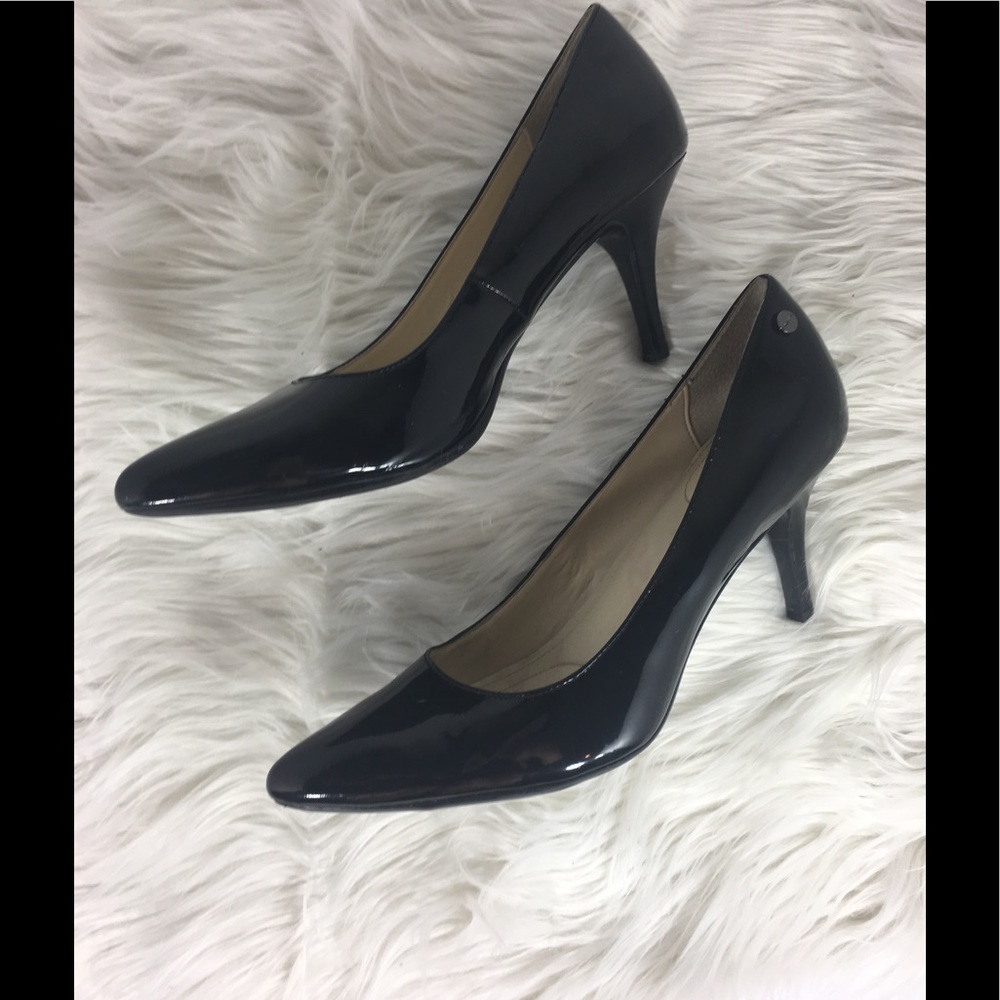 Calvin Klein Black Patent Leather Heels